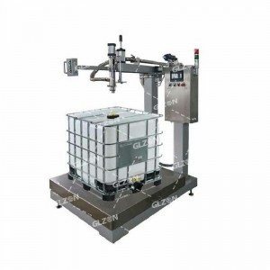1000L-IBC吨桶自动贴标灌装机-染料灌装机