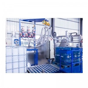 1000L-IBC吨桶水溶肥压盖机-自动液体压盖机智能装备